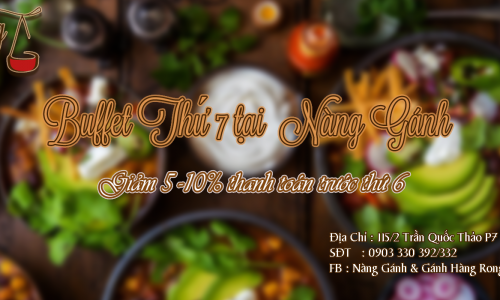 Tiệc Buffet Thứ 7 hàng tuần