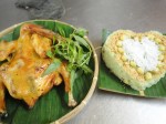 Gà nướng xôi sen