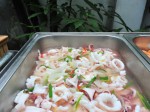 Mực sửa hấp hành gừng