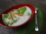 Bánh đúc lá dứa nước cốt dừa