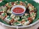 Cà tím nướng mỡ hành - đậu phộng