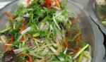 Cá bống mú hấp sen và nấm